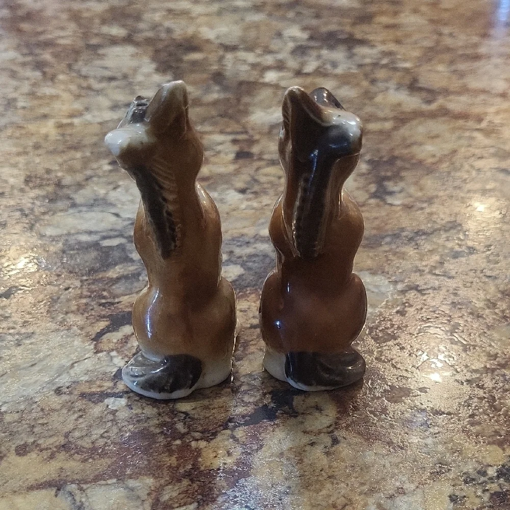 Salt & Pepper Shakers Donkey Set Japan